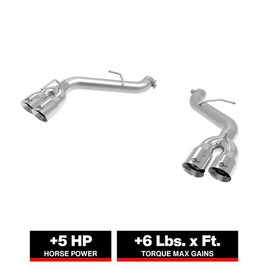 aFe Mach Force-Xp 2.5in SS Axle-Back Exhaust | Chevy Camaro SS (16-20) (49-44119NM-P)