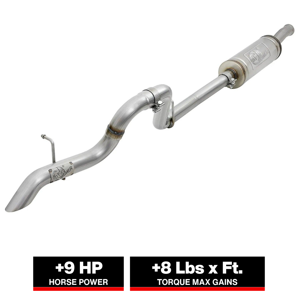 aFe 2.5in 409 SS Cat-Back Hi-Tuck Exhaust Jeep JL 18-21 3.6L (49-48065-1)