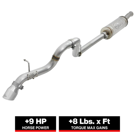 aFe 2.5in 409 SS Cat-Back Hi-Tuck Exhaust Jeep JL 18-21 3.6L (49-48065-1P)
