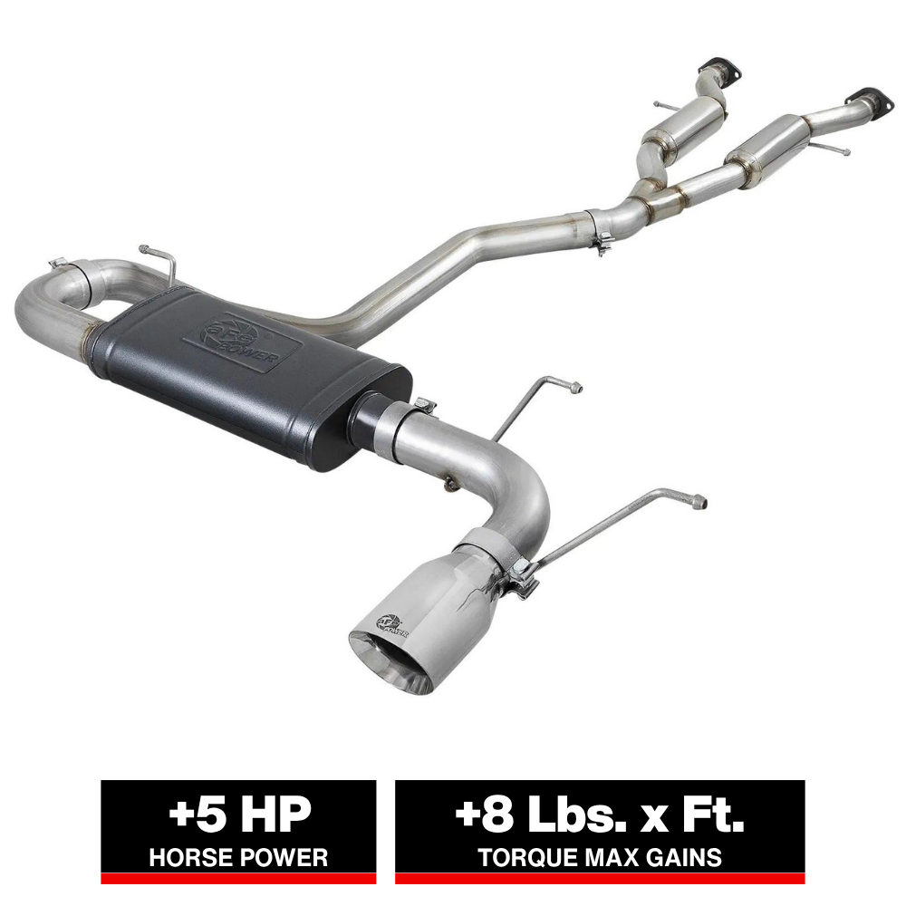 aFe 2.5-3in SS Cat-Back Exhaust Jeep GC V6 (14-19) | (49-38078-P)