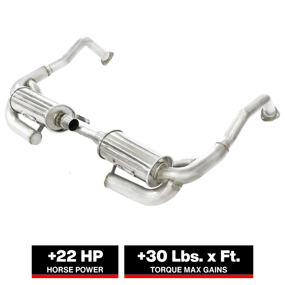 aFe 2in to 2-1/2in Stainless Steel Cat-Back Exhaust System | Porsche Boxster S (05-08) (49-36411)
