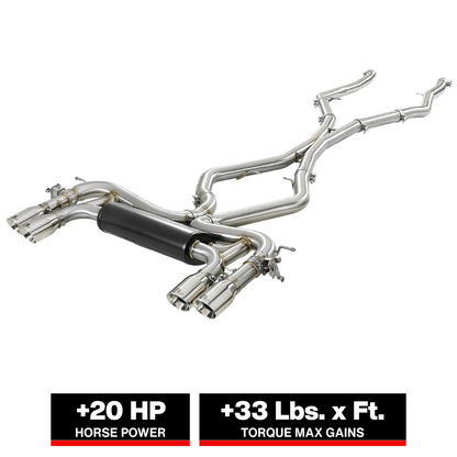 aFe MACH Force-XP 3.5in SS Cat-Back Exhaust | BMW X5 M/F86 X6 M (15-18) (49-36341-P)