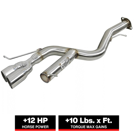 aFe 3in SS Axle-Back Exhaust | BMW 135i (08-13) (49-36302-P)