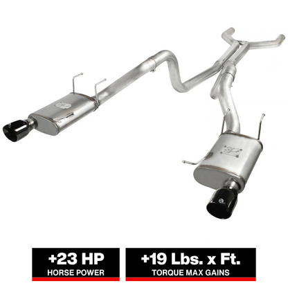 aFe 3in SS Cat-Back Exhaust | Ford Mustang GT V8 5.0L (11-14) (49-43049-B)