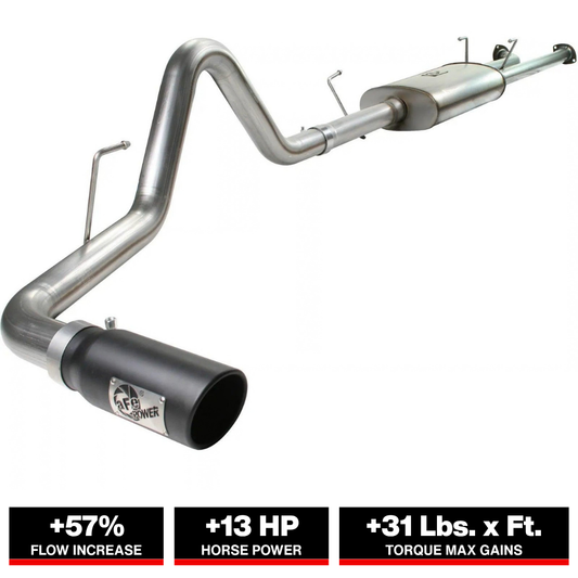 aFe 3in 409 SS Cat-Back Exhaust Toyota Tundra V8-5.7L 07-09 (49-46006-B)