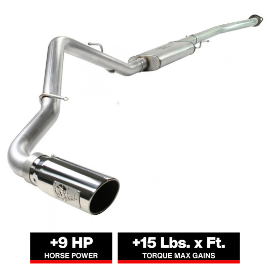 aFe 3in 409 SS Cat-Back Exhaust | GM 1500 V6/V8 (04-07) (49-44013-P)