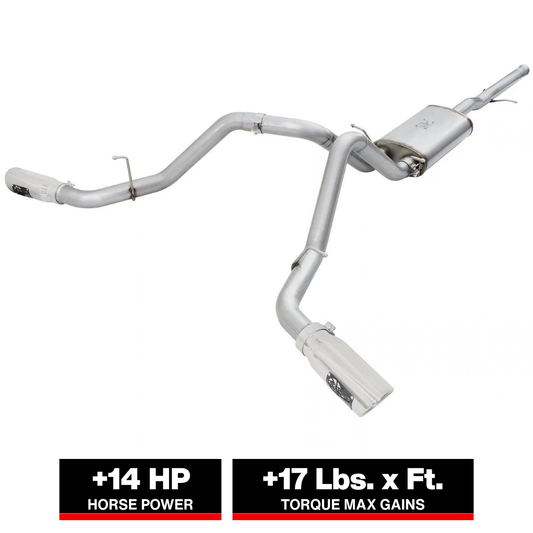 aFe 3in 409 SS Cat-Back Exhaust GM 1500 Trucks 14-15 4.3L/5.3L | GM 1500 (49-44057-P)