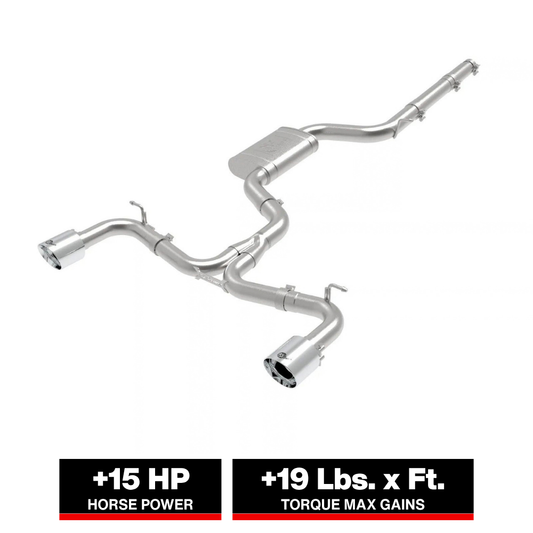 aFe MACH Force-Xp 3in to 2.5in SS Cat-Back Exhaust VW GTI (18-19) (49-36422-P)