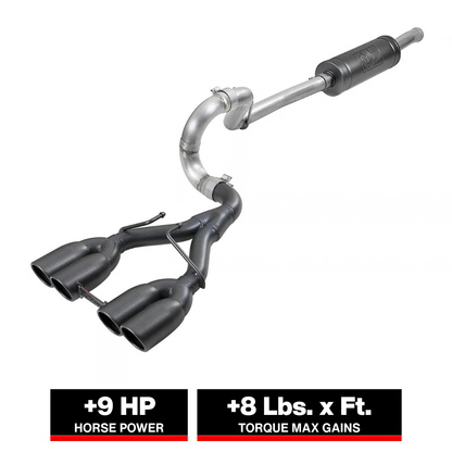 aFe 2.5in SS Cat-Back Exhaust w/ Black Tip | Jeep Wrangler JL (18+) (49-38071-B)