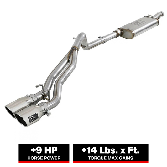 aFe 2.5in 409 SS D&S Cat-Back Exhaust Jeep Wrangler JK V6 (07-18) (49-48054-P)