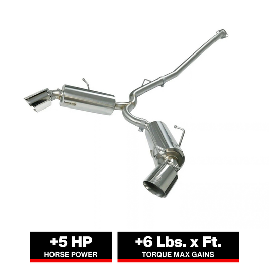 aFe 2.5in SS Cat-Back Exhaust w/ Polished Tip | Subaru BRZ/FRS/86 (17-20) (49-36023-1P)