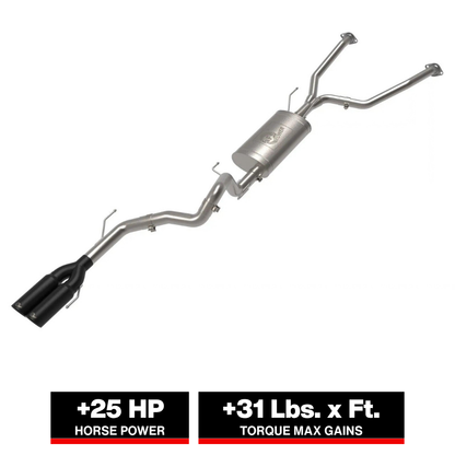 aFe Vulcan SS 2-1/2in-3in Cat-Back w/ Black Tip | Toyota Sequoia V6 3.4L (23-24) (49-36068-B)
