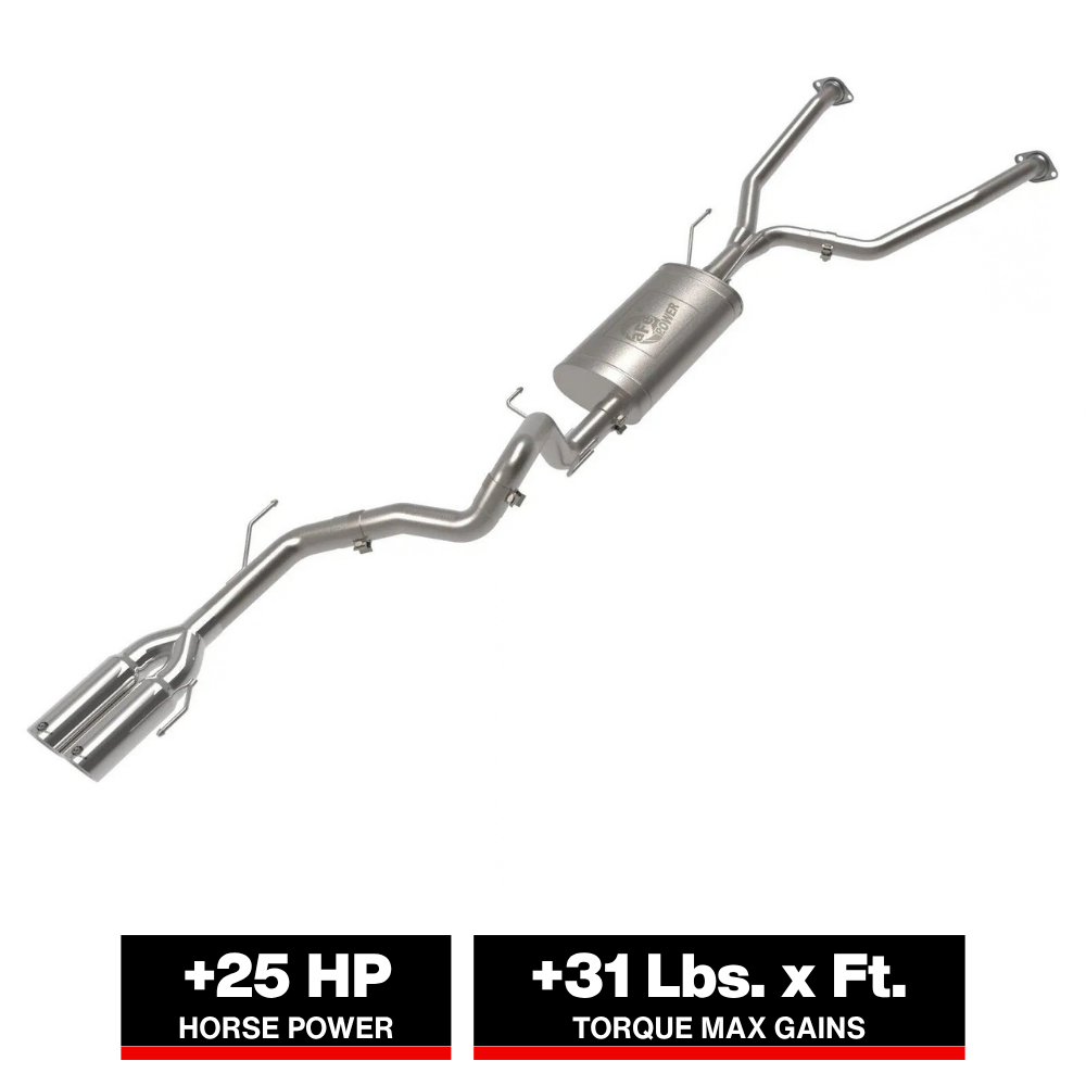 aFe Vulcan SS 2-1/2in-3in Cat-Back w/ Polished Tip | Toyota Sequoia V6 3.4L (23-24) (49-36068-P)