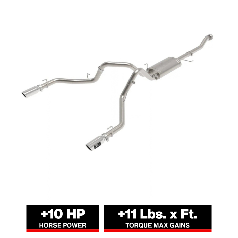 aFe Vulcan Series 3in 304 SS D&S Cat-Back Exhaust | Ford F-150 (21) (49-33127-P)