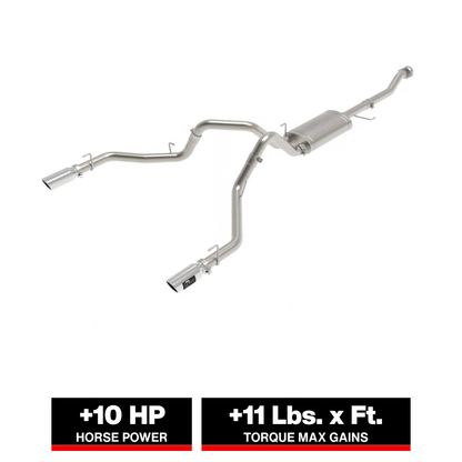 aFe Vulcan Series 3in 304 SS D&S Cat-Back Exhaust | Ford F-150 (21) (49-33127-P)