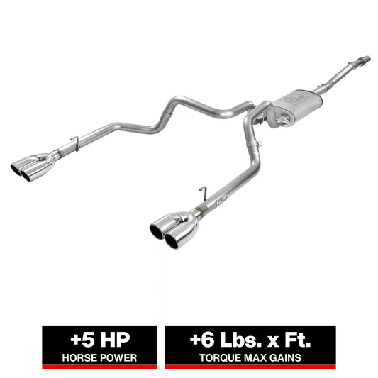 aFe Vulcan Series 3-2.5in SS Cat-Back Exhaust | GM Silverado/Sierra 1500 V8-5.3L (19) (49-34104-P)