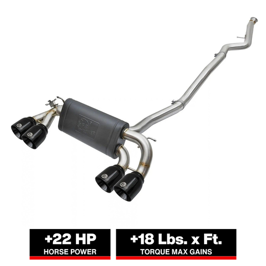 aFe MACH Force-Xp 3-2.5in SS Cat-Back Exhaust w/ Quad Tips | BMW M2 (16-18) (49-36330-1B)