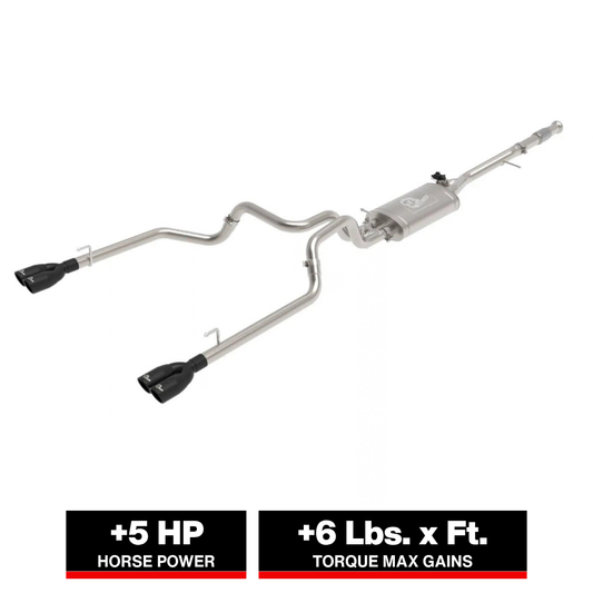 aFe Gemini XV 3in SS Cat-Back Exhaust | Silverado 1500 19-22 (49-34139-B)