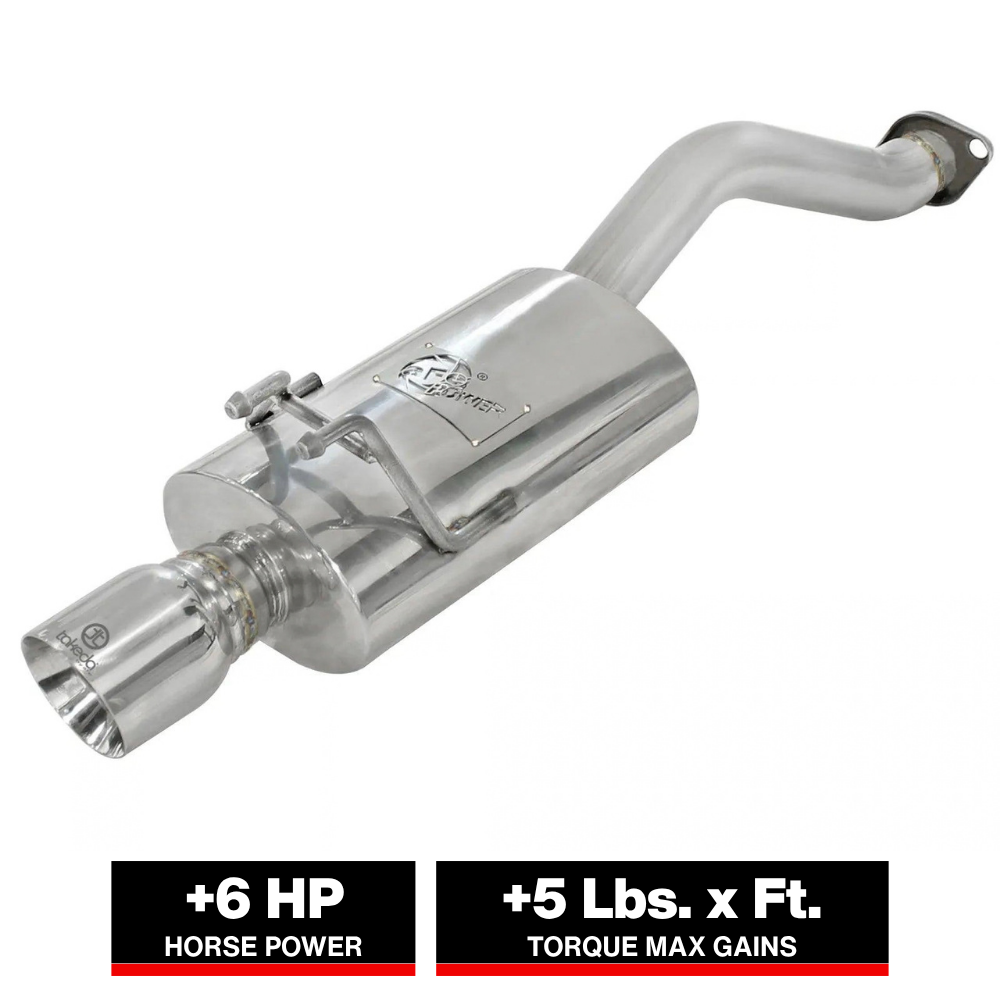 aFe Takeda 2.5in 304 Stainless Steel Axle-Back Exhaust System | Honda Civic Si L4 (06-11) (49-36606)