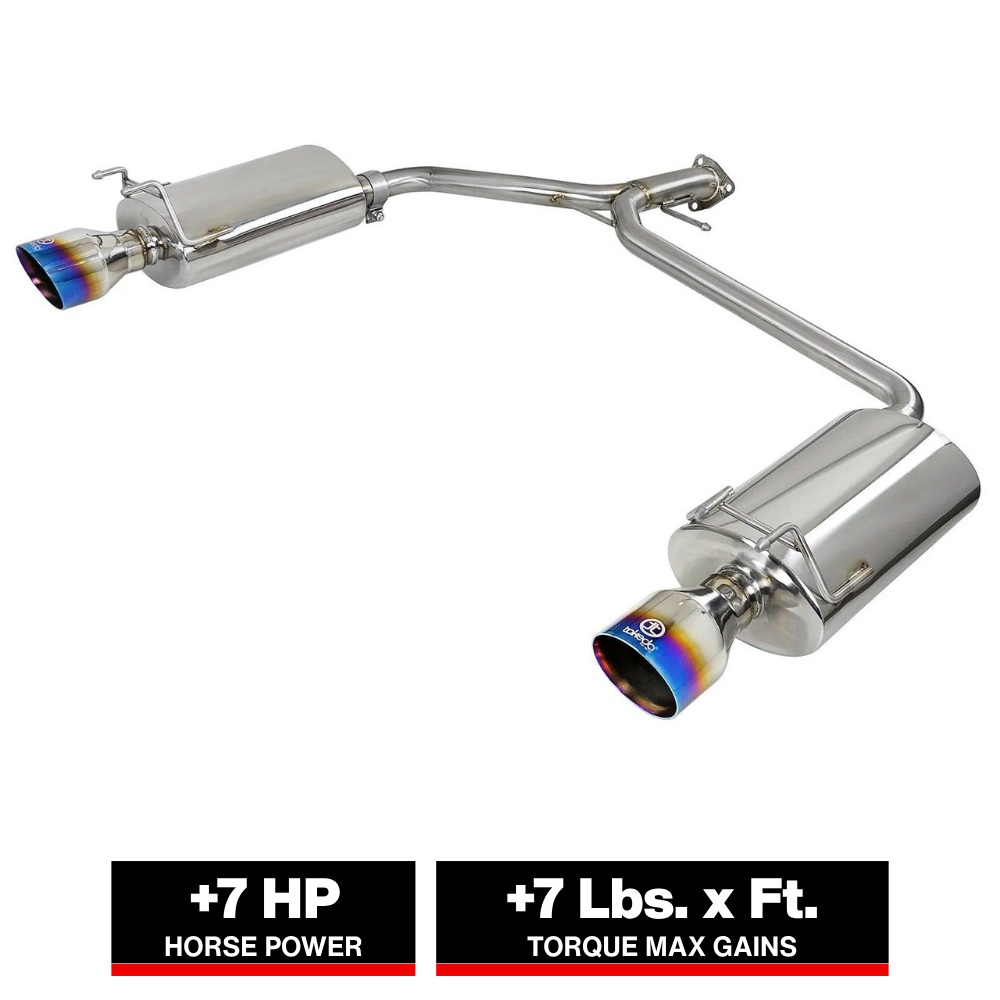 aFe Takeda 2-1/4-1-3/4in SS Axle-Back w/ Blue Tips | Honda Accord 2.4L (13-17) (49-36604-L)