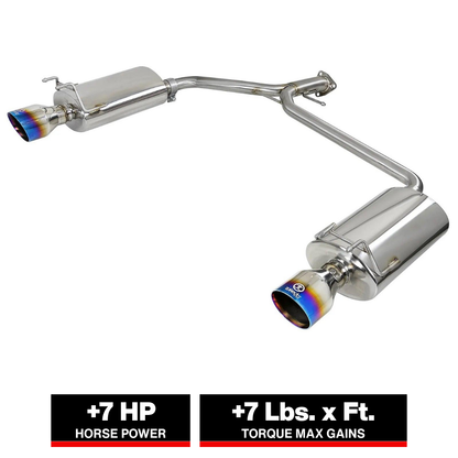 aFe Takeda 2-1/4-1-3/4in SS Axle-Back w/ Blue Tips | Honda Accord 2.4L (13-17) (49-36604-L)