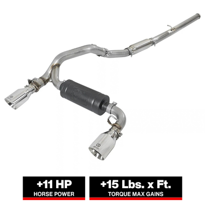 aFe Takeda 3in SS Cat-Back Exhaust | Ford Focus RS 2.3L (16-18) (49-33103-P)