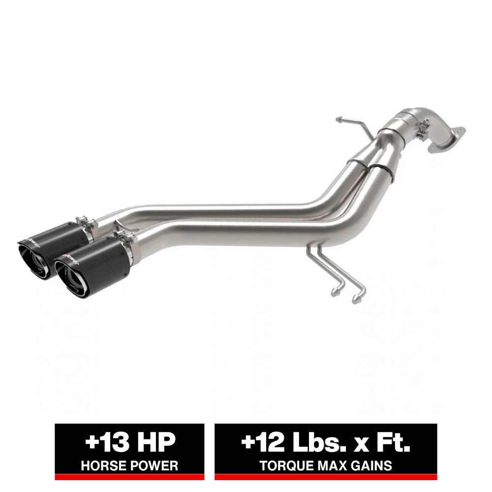 aFe Takeda 2-1/2in 304 SS Axle-Back Exhaust Hyundai Veloster L4-1.6L (13-17) (49-37019-C)