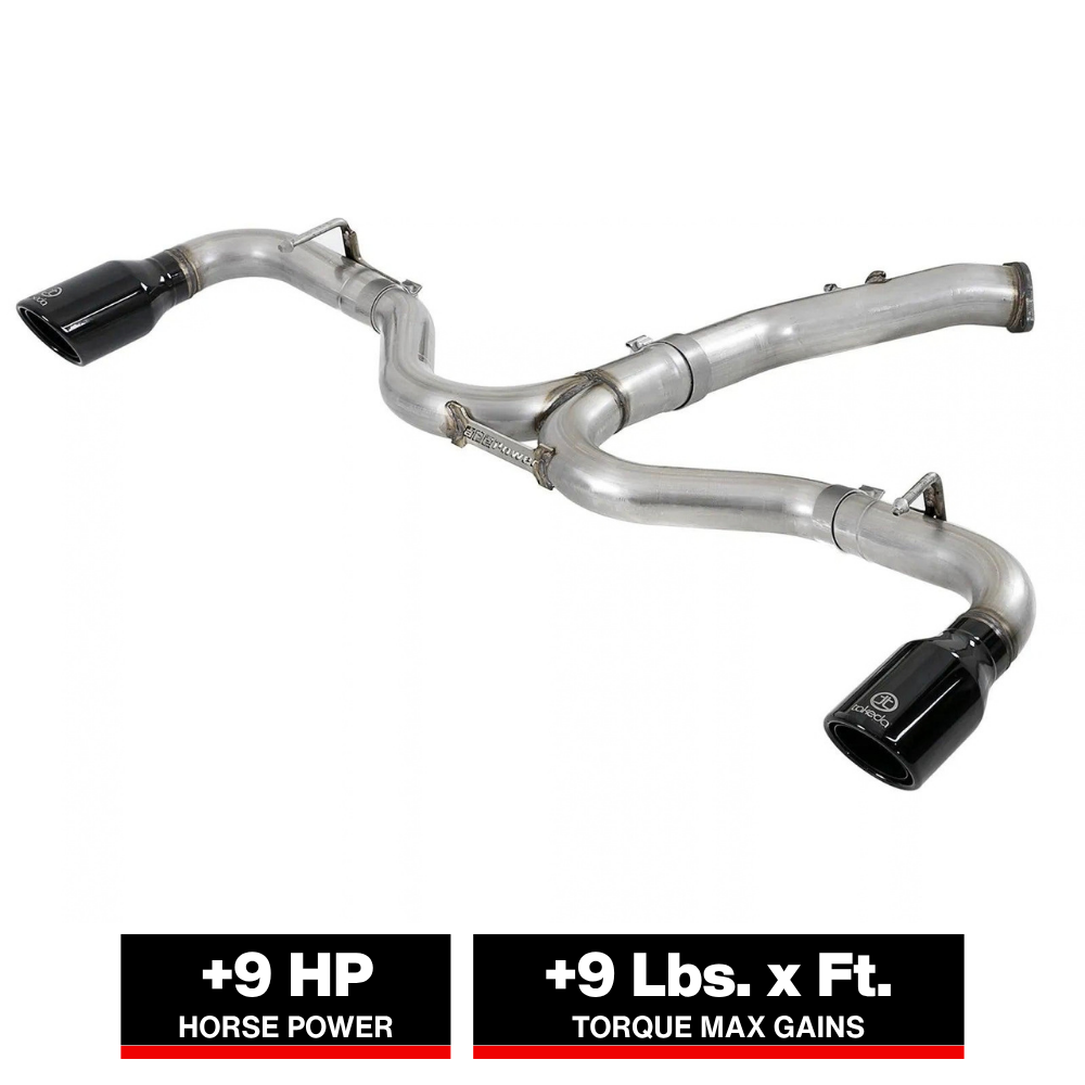 aFe Takeda 3in to 2.5in 304 SS Axle-Back Exhaust Hyundai Elantra GT Sport (18) (49-37002-1B)