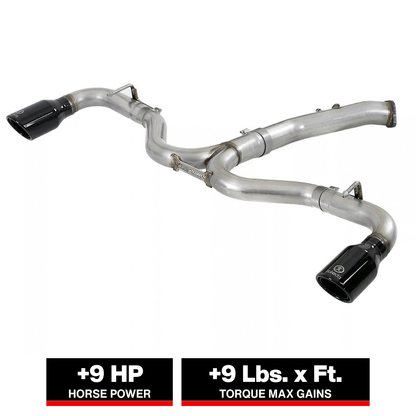aFe Takeda 3in to 2.5in 304 SS Axle-Back Exhaust Hyundai Elantra GT Sport (18) (49-37002-1B)