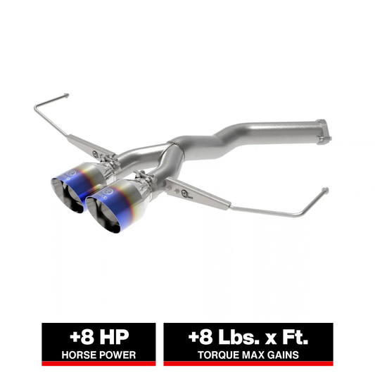 aFe Takeda 3in to 2.5in SS Axle-Back Exhaust Hyundai Veloster (19-21) (49-37012-L)