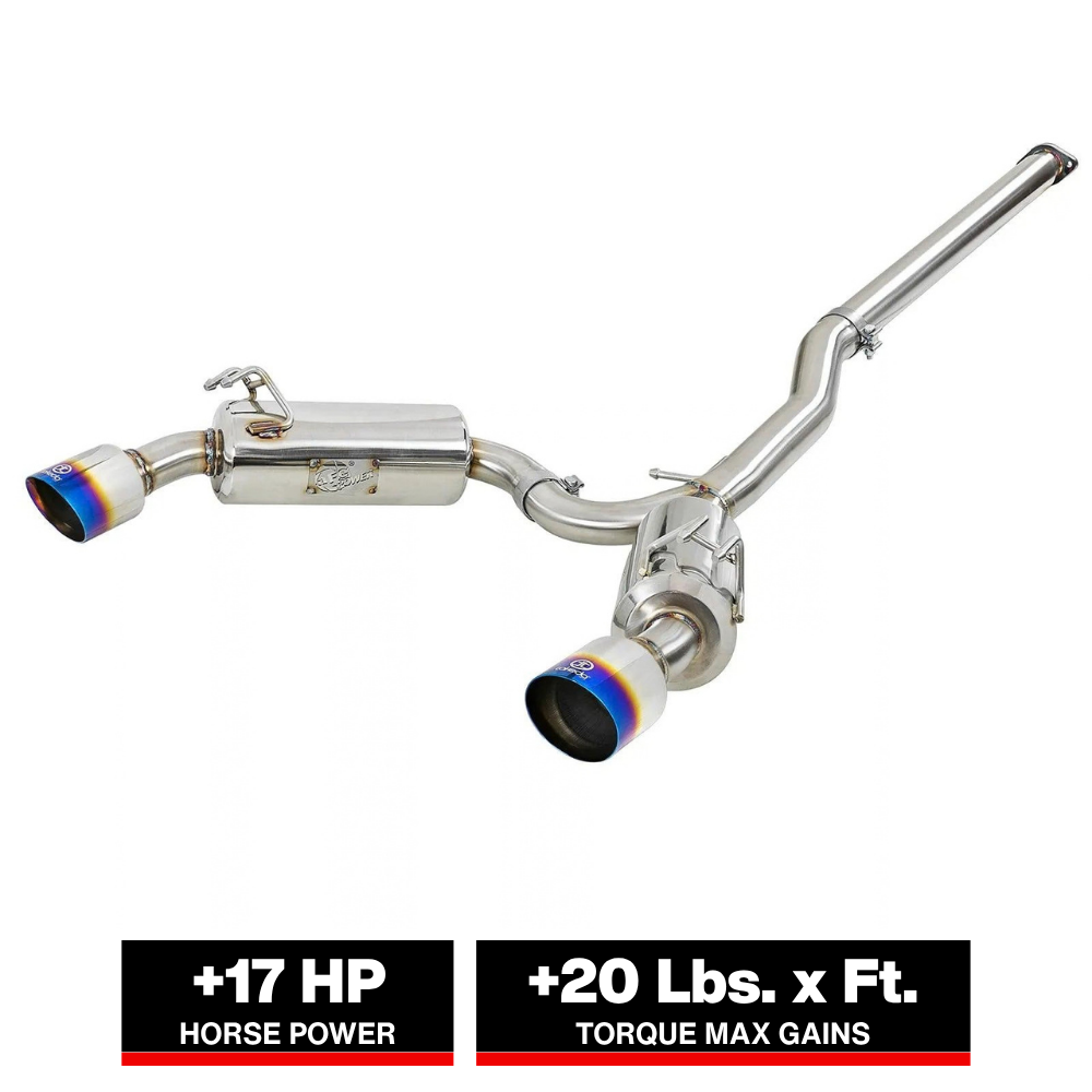 aFe Takeda 3in to 2.5in SS Cat-Back Exhaust | Mitsubishi EVO (08-15) (49-36701-L)