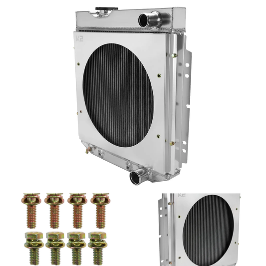 Spec-D 3-Row Radiator w/Fan Shroud | Ford Falcon (60-65) / Mustang (64-66) / Ranchero (60-65) / Mercury Comet (60-65) (RAD3F-MST64V8)