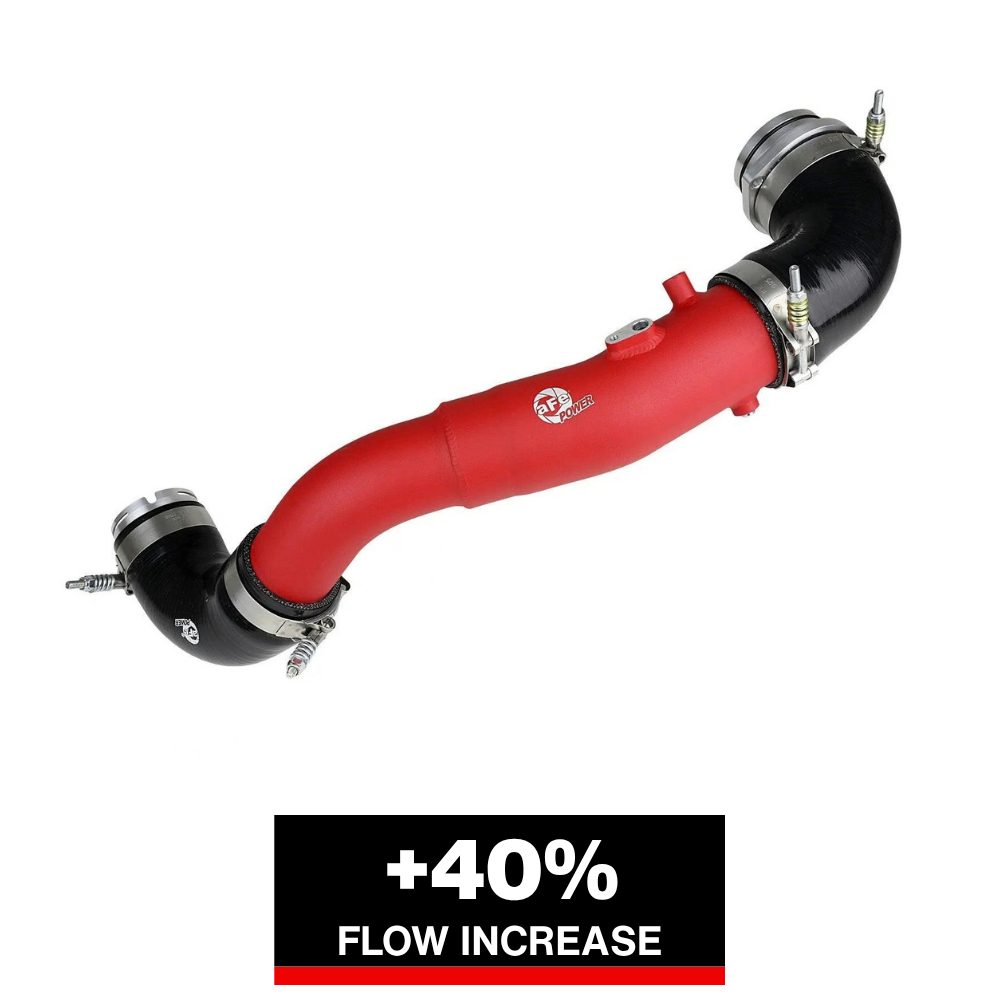 aFe 3in Red Intercooler Tube | Toyota Supra 3.0L (20) (46-20398-R)