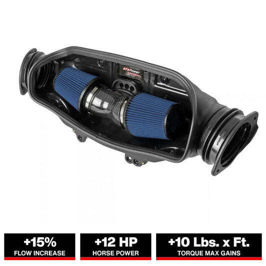 aFe Track Series Carbon Fiber Cold Air Intake w/ Pro 5R Filters | Chevy Corvette C8 (20) (57-10013R)