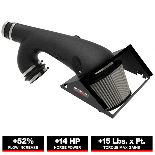 aFe Rapid Induction Cold Air Intake w/ Pro DRY S Filter | Ford F-150 V6 3.5L (21+) (52-10010D)