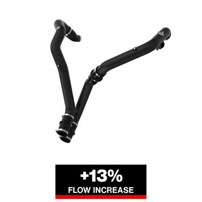 aFe Bladerunner 2.5in Hot Side IC Tubes w/SS Clamps | Ford F-150 Raptor V6 3.5L (17-20) (46-20298-B)