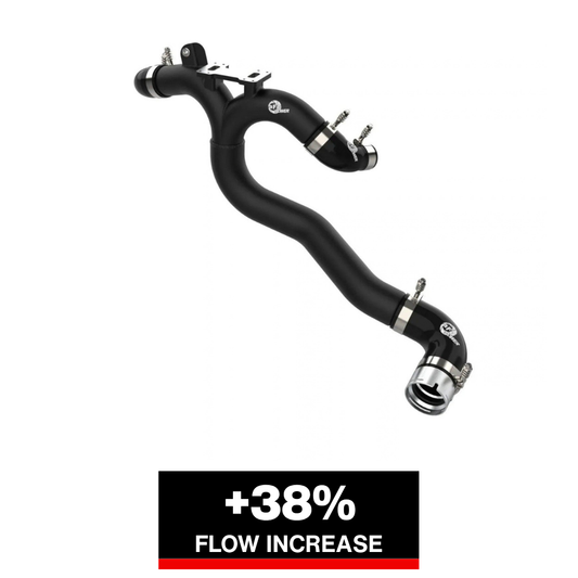 aFe BladeRunner Hot Charge Pipe SS - Black | Kia Stinger V6-3.3L (18-22) (46-20508-B)