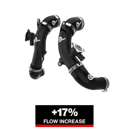 aFe 2.5in Aluminum Hot Charge Pipe w/ SS Clamps | Toyota Tundra V6-3.5L (22+) (46-20568-B)