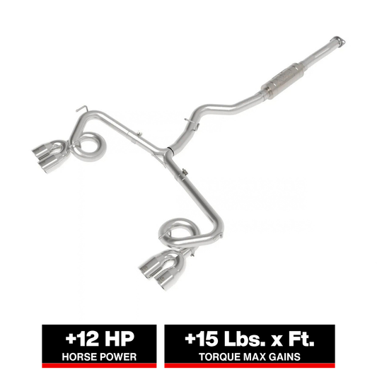 aFe Takeda 3in to 2-1/2in Stnlss Cat-Back Exhaust w/ Polished Tips | Subaru WRX / STI (15-21) (49-36810-P)