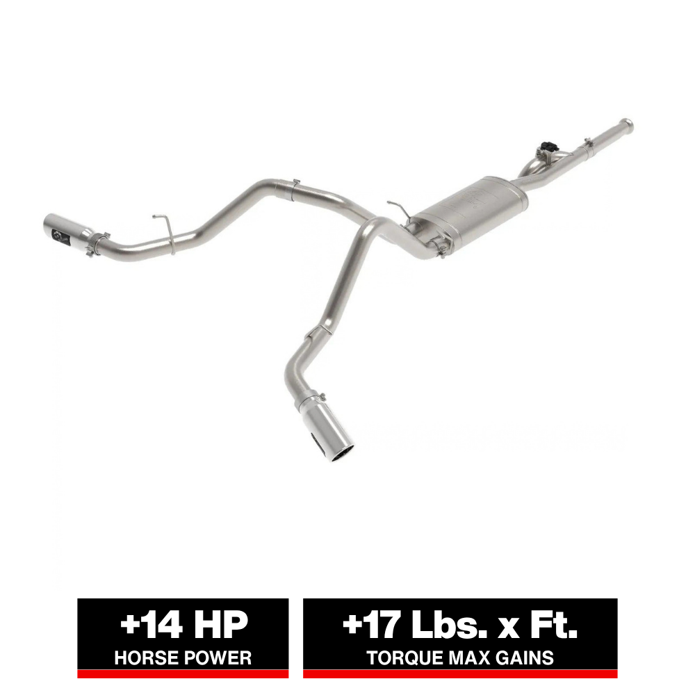 aFe Gemini XV Catback Exhaust System | GM Trucks (09-18) V6-4.3 / V8-4.8/5.3L (49-34131-P)