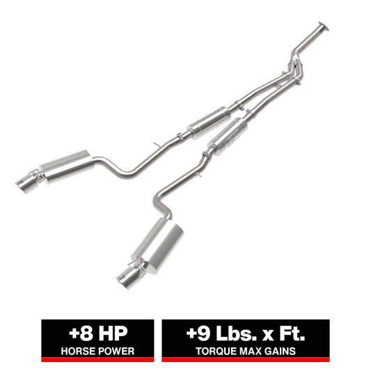 aFe Takeda 16-17 Lexus IS200t 2.5in-3in 304 SS CB Exhaust w/ Polish Tip | Lexus IS200t (16-17) (49-36059-P)
