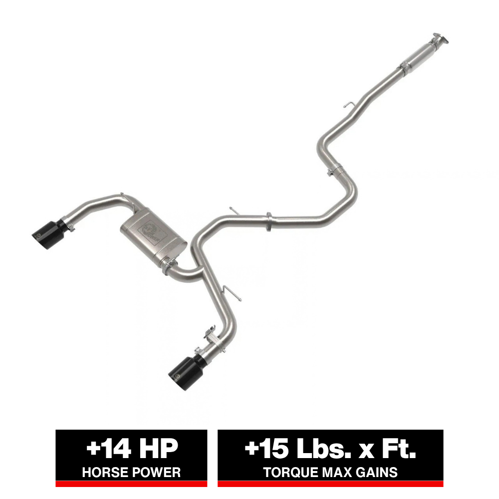 aFe Takeda 3in Cat-Back Exhaust w/ Black Tips | Hyundai Elantra N (22-23) (49-37028-B)