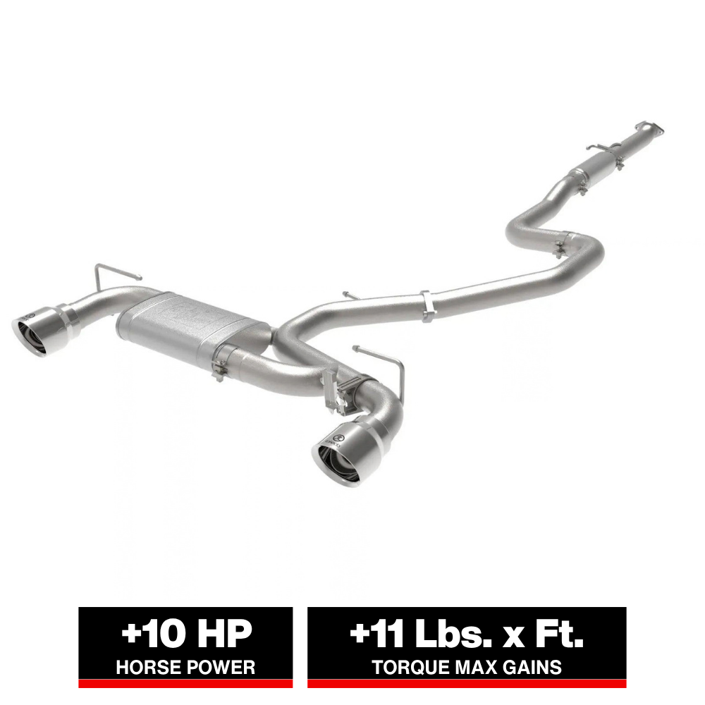aFe Hyundai Veloster N 2.0L Takeda Cat-Back Exhaust System | Polished Tips (21-22) (49-37030-P)