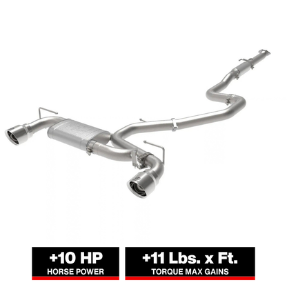 aFe Hyundai Veloster N 2.0L Takeda Cat-Back Exhaust System | Polished Tips (21-22) (49-37030-P)