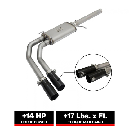 aFe Rebel Series 3in Middle Side Exit SS Exhaust | Chevrolet Silverado/GMC Sierra 1500 (09-16) (49-44062-B)