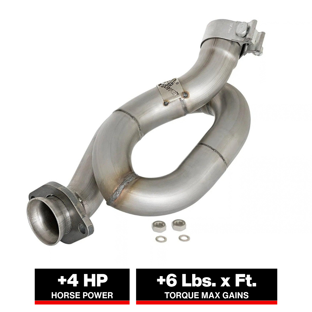 aFe Twisted Steel Loop Relocation Pipe | Jeep Wrangler JK 07-18 (48-48021)