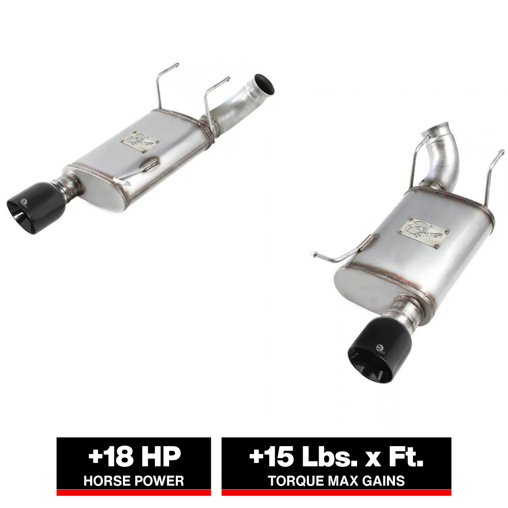 aFe MACHForce XP 3in SS Axle-Back Exhaust | Ford Mustang GT 07-14 (49-43052-B)
