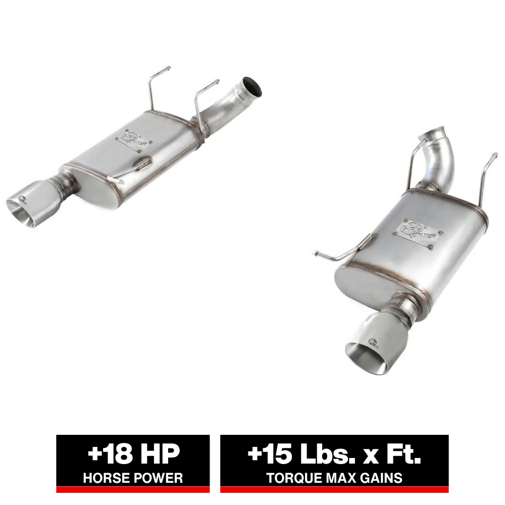aFe MACHForce XP 3in SS Axle-Back Exhaust | Ford Mustang 07-14 (49-43052-P)