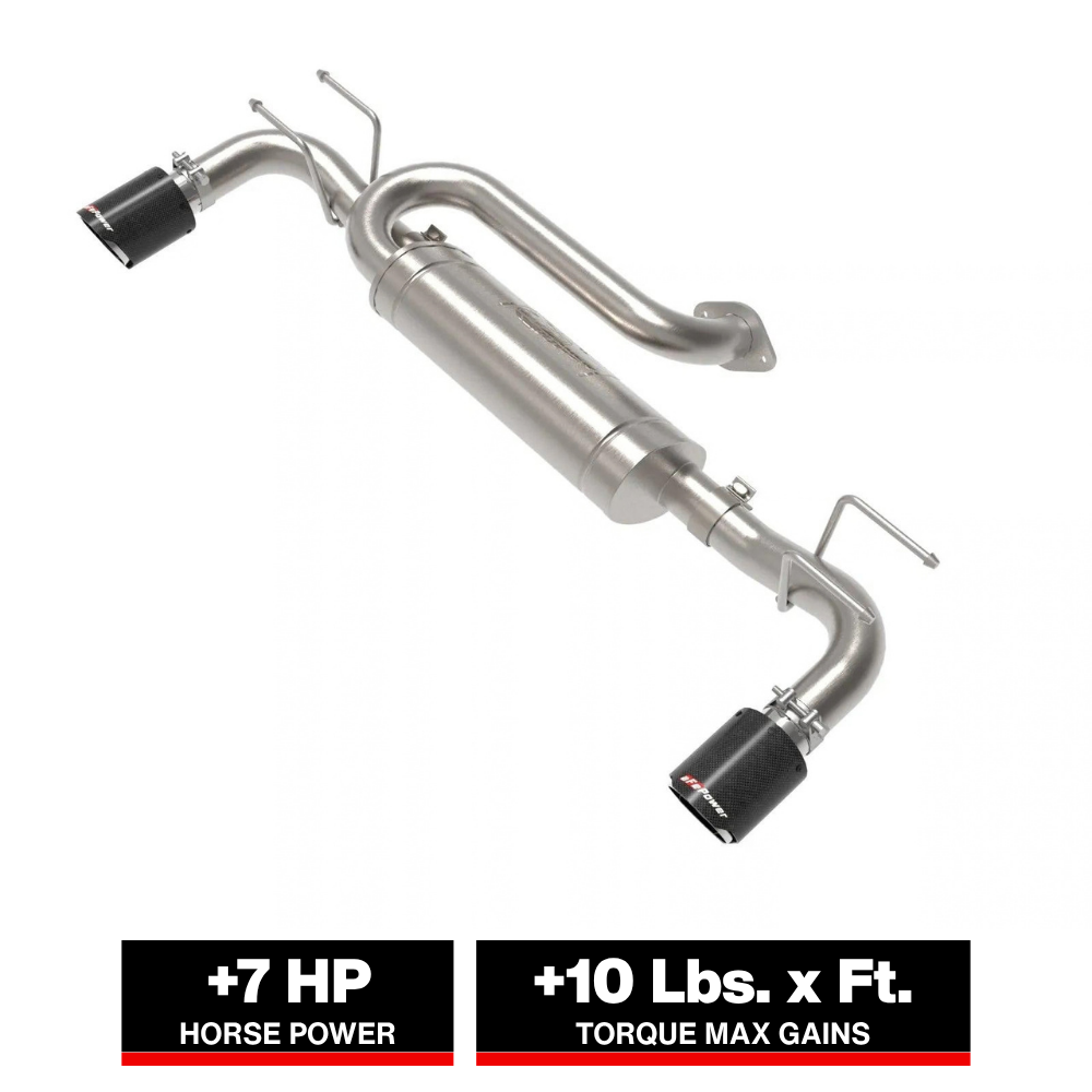 aFe 19-22 Mazda 3 2.5L Axle-Back Exhaust w/ Carbon Fiber Tips | Mazda 3 (19-26) (49-37023-C)