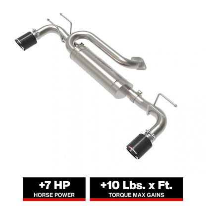 aFe 19-22 Mazda 3 2.5L Axle-Back Exhaust w/ Carbon Fiber Tips | Mazda 3 (19-26) (49-37023-C)